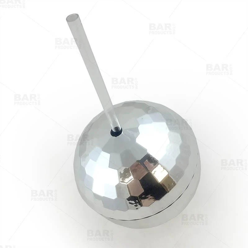 Tumbler - Disco Ball - W/Straw - 16 Oz - Image 2