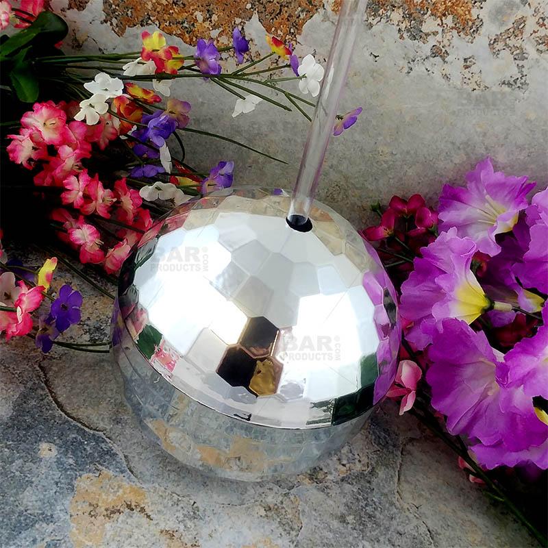 Tumbler - Disco Ball - W/Straw - 16 Oz - Image 3