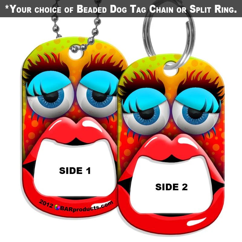 Dog Tag Bottle Opener - Puckery Paco
