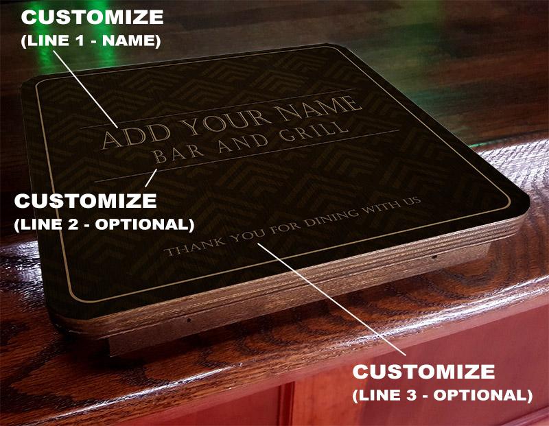 Drunk Bunk™ - CUSTOMIZABLE Elegant Pattern Design - Bar Top Dining Platform - Image 2