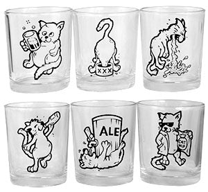 Drunk Kitties Shot Glass Set - Image 8