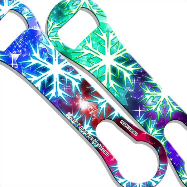 Electric Snowflake V-Rod® Bottle Opener