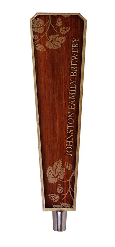 Elegant Cherry Wood - Oak Wood Beer Tap Handle - Flared Shape - Image 6