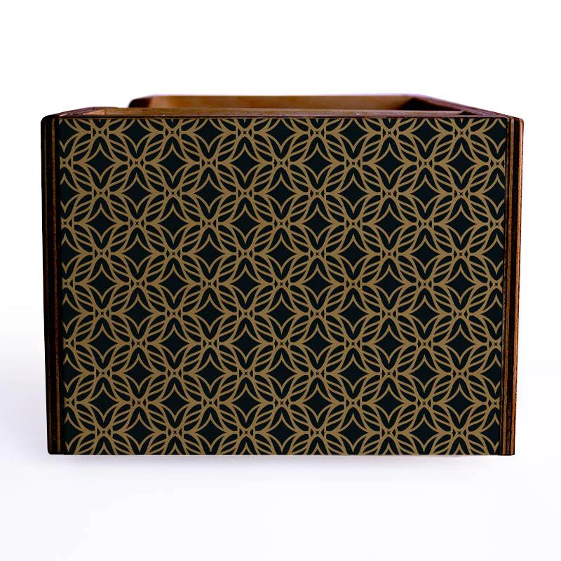 Elegant Vintage Wooden Bar Caddy - Image 4