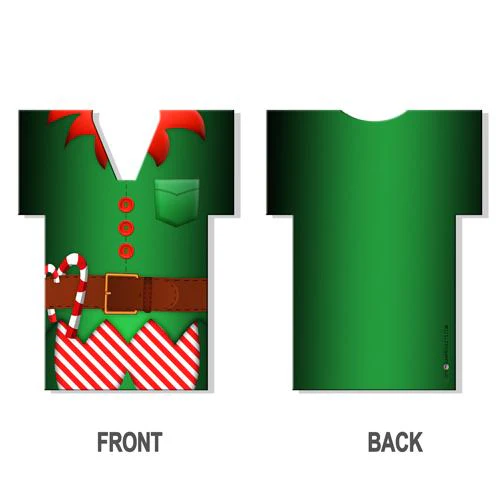Elf Version 2 T-Shirt Style Bottle Cooler - Image 3