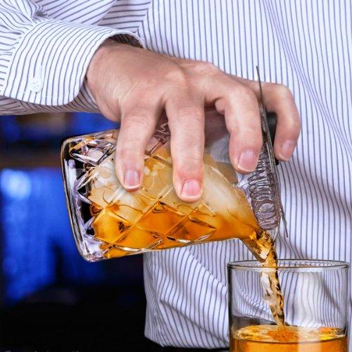 Final Touch® Diamond Pattern Mixing Pitcher & Strainer - Image 2