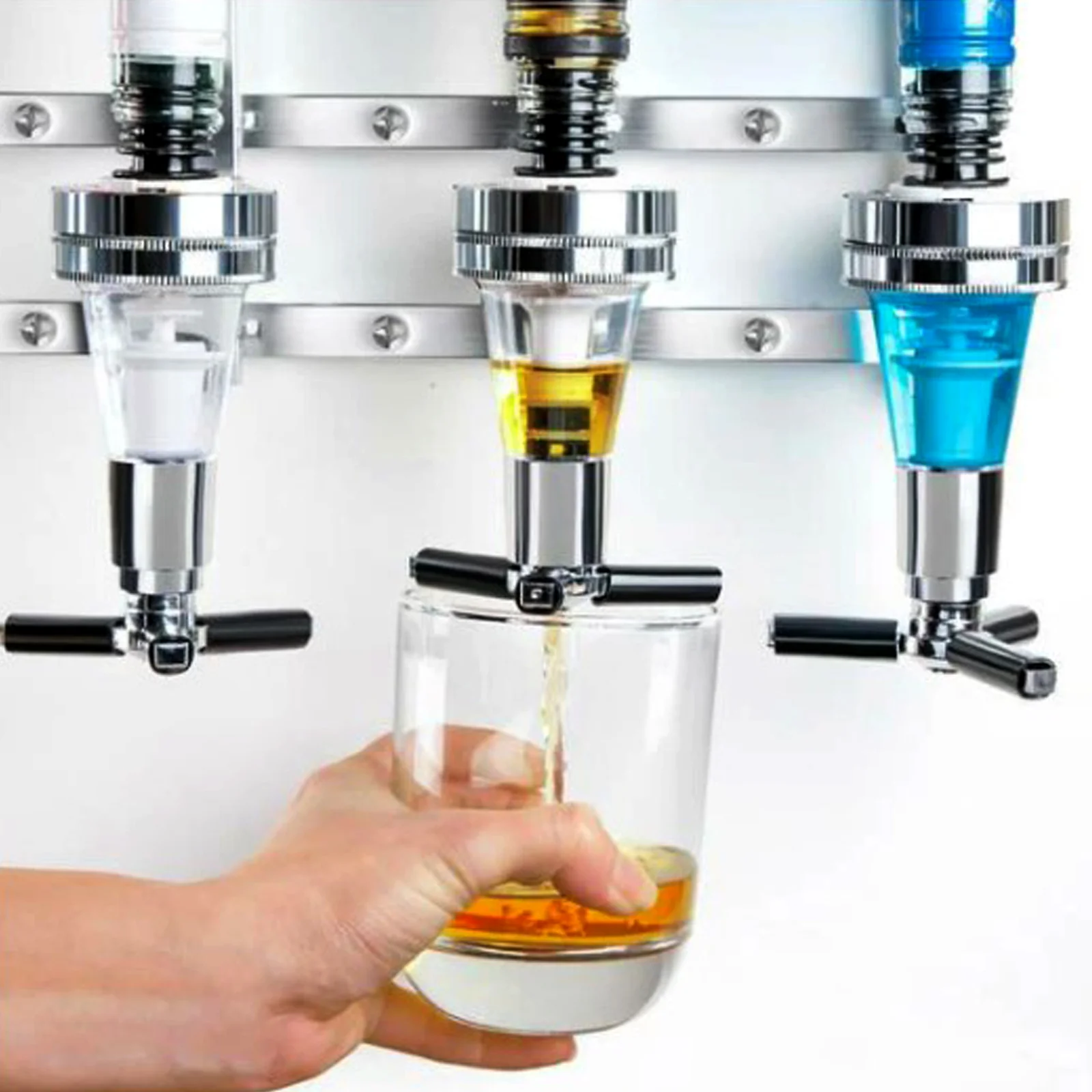 Final Touch Wall Mounted Liquor Dispenser - 4 Bottle - Image 6