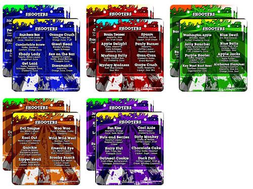 Flip Menus with Shooter Recipes with Flip Menu Stand - Image 2