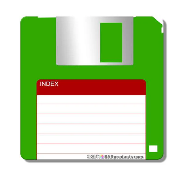 Floppy Disk Foam Kolorcoat™ Coaster- 3.5 inch Square - Image 3