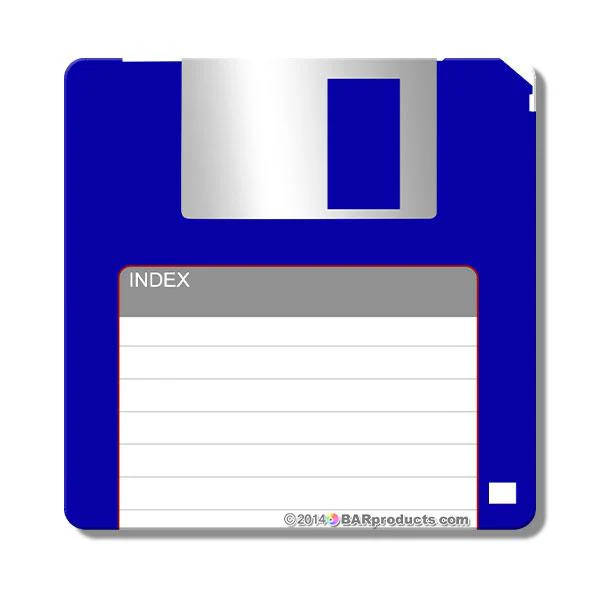 Floppy Disk Foam Kolorcoat™ Coaster- 3.5 inch Square - Image 4