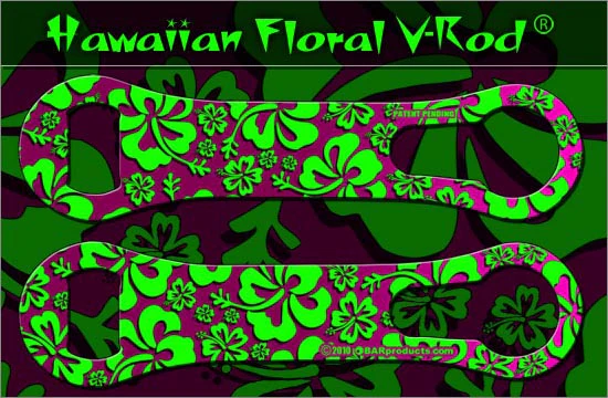 Floral Hawaiian Pattern - Pink / Green V-Rod® Opener