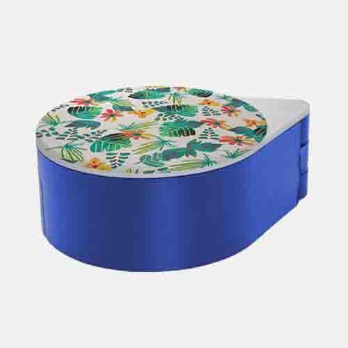 Floral Pattern Glass Rimmer Lid - Image 3