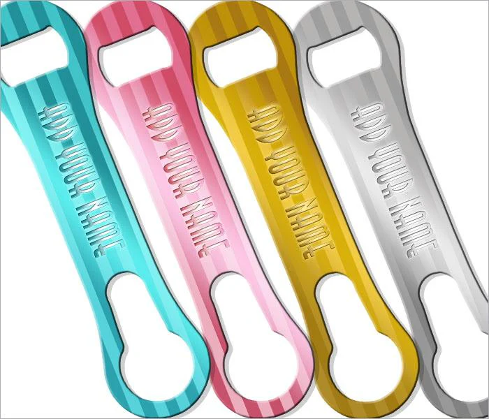 Foil Wrap V-Rod® Bottle Opener - ADD YOUR NAME