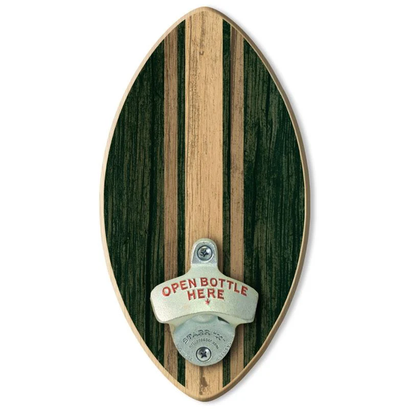 Football Wall-Mounted Wooden Plaque Bottle Openers - Several Team Color Options - Image 11