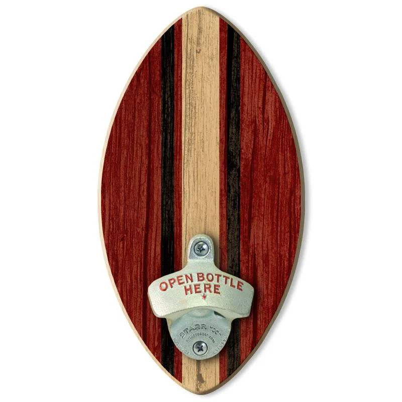 Football Wall-Mounted Wooden Plaque Bottle Openers - Several Team Color Options - Image 14