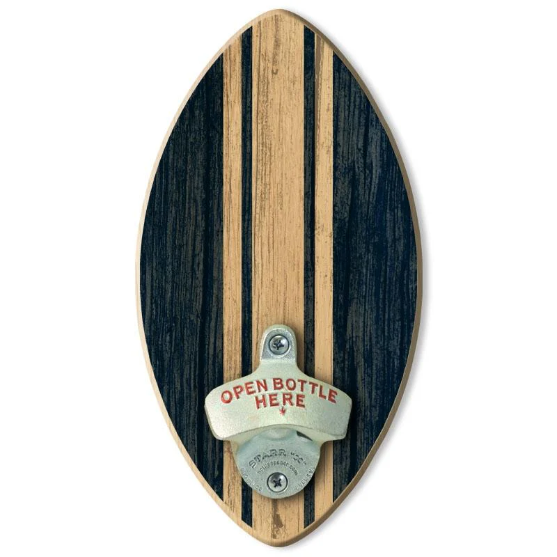 Football Wall-Mounted Wooden Plaque Bottle Openers - Several Team Color Options - Image 7
