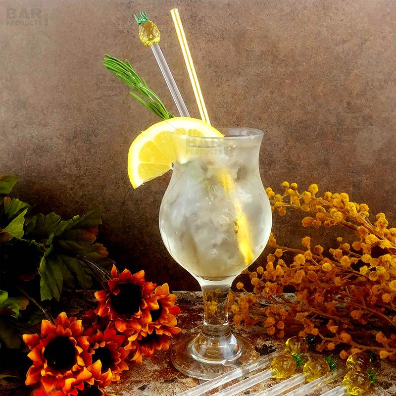 Glass Pineapple Drink Stirrers - Box of 6 - Image 3