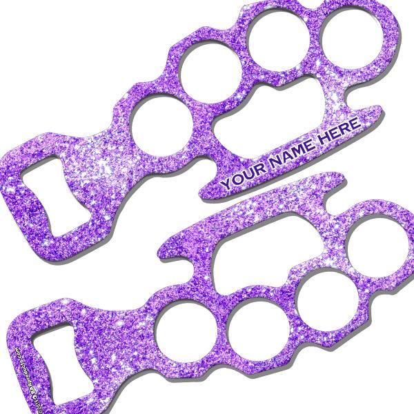 Glitter Knuckle Buster Bottle Opener - ADD YOUR NAME - Image 3