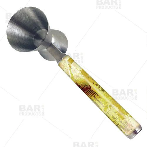 Gold Grunge Jigger with Printed Handle Design - .75oz x 1.25oz - Image 4