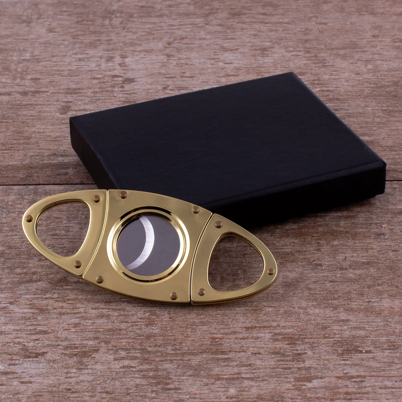 Gold Plated - Double Blade Guillotine Cigar Cutter - Image 3