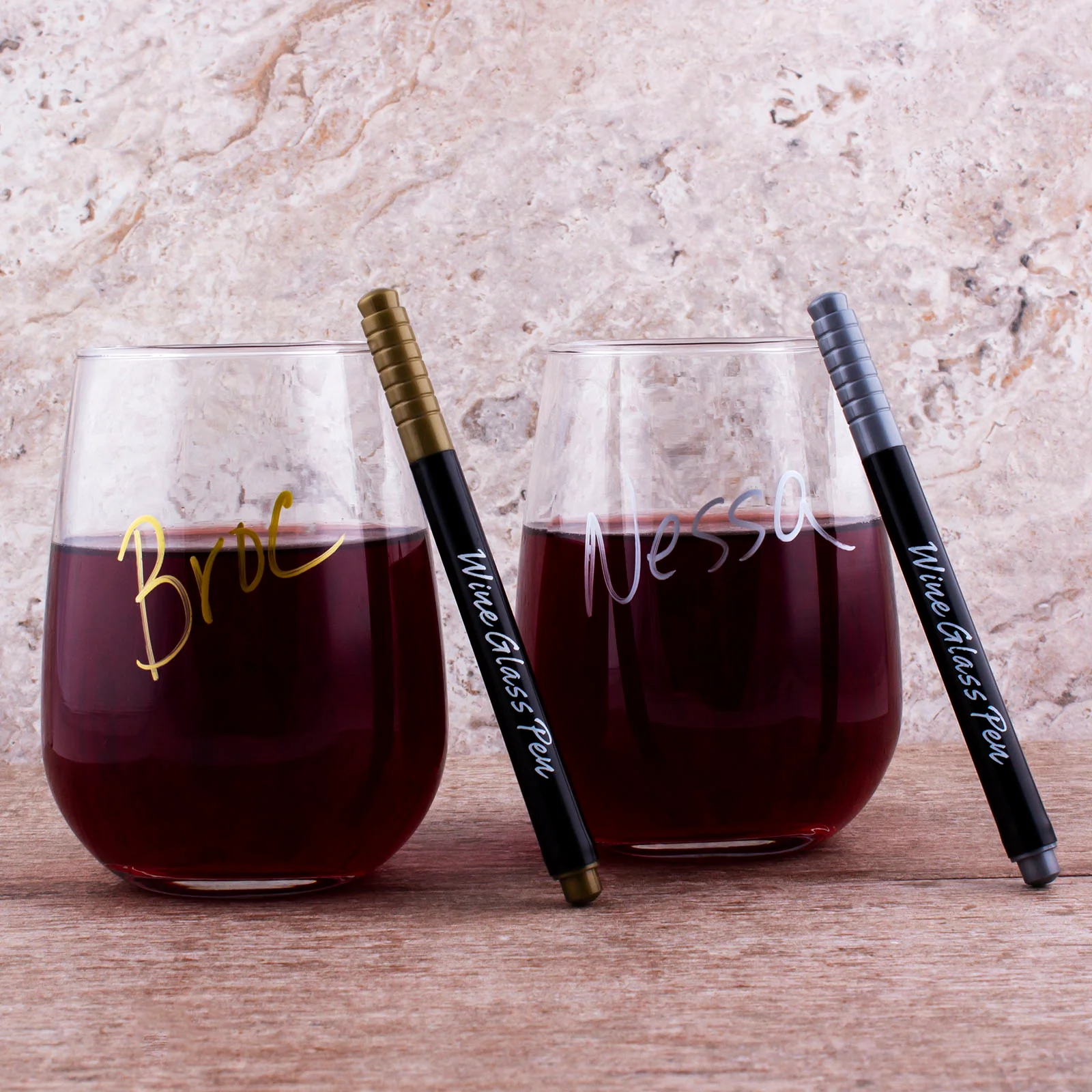 Gold & Silver - Wine Pen Set - Image 2