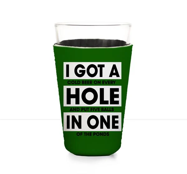 Golf Pint Glass Cooler - ADD YOUR NAME - Image 3