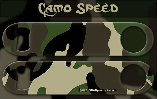 Green Camo Speed Bottle Opener