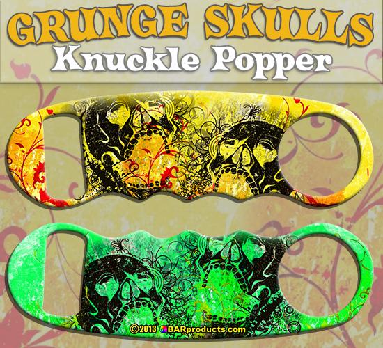 Grunge Skulls Knuckle Popper Opener