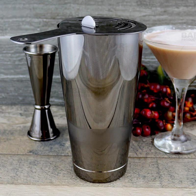 Gun Metal Plated Hawthorne Cocktail Strainer - Image 4