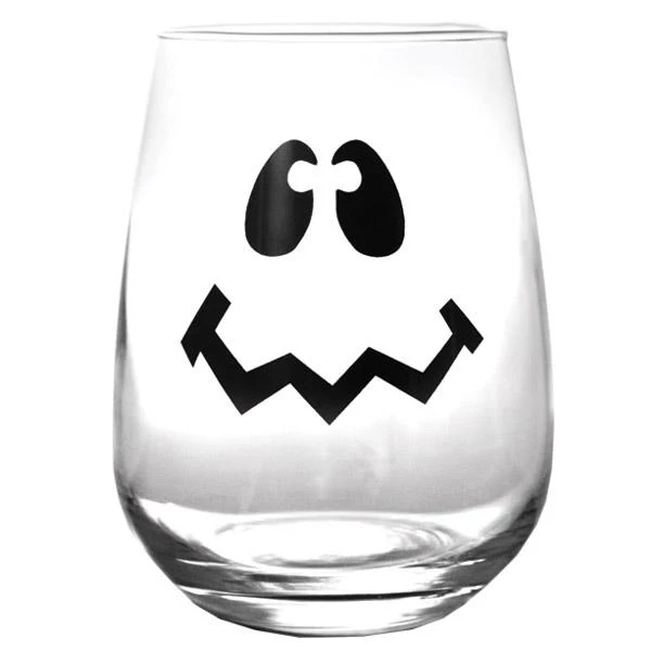 Halloween Jack O'Lantern Stemless Wine Glasses - Image 8
