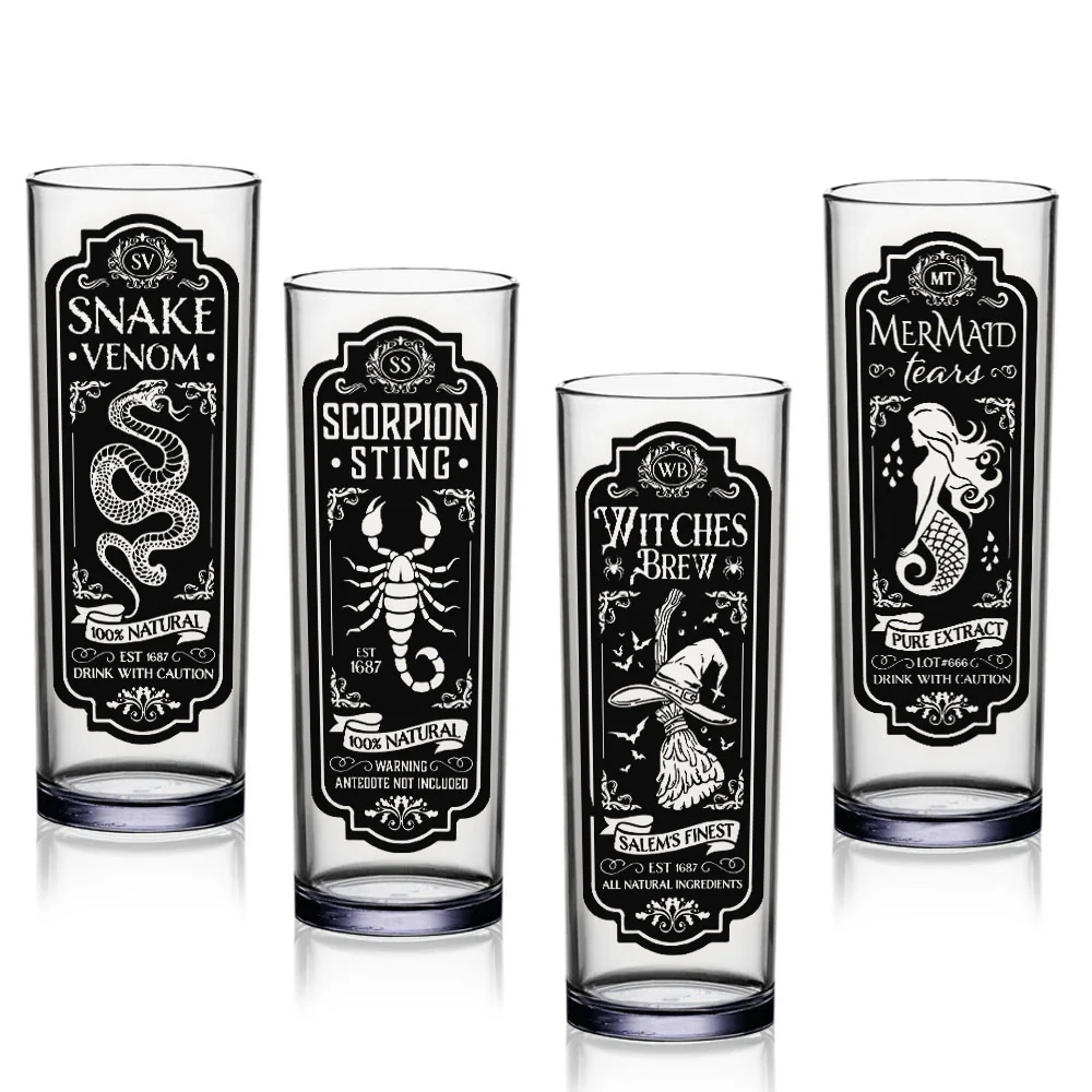 Halloween Themed Apothecary Glasses - 9.5 Ounce BarConic Highball