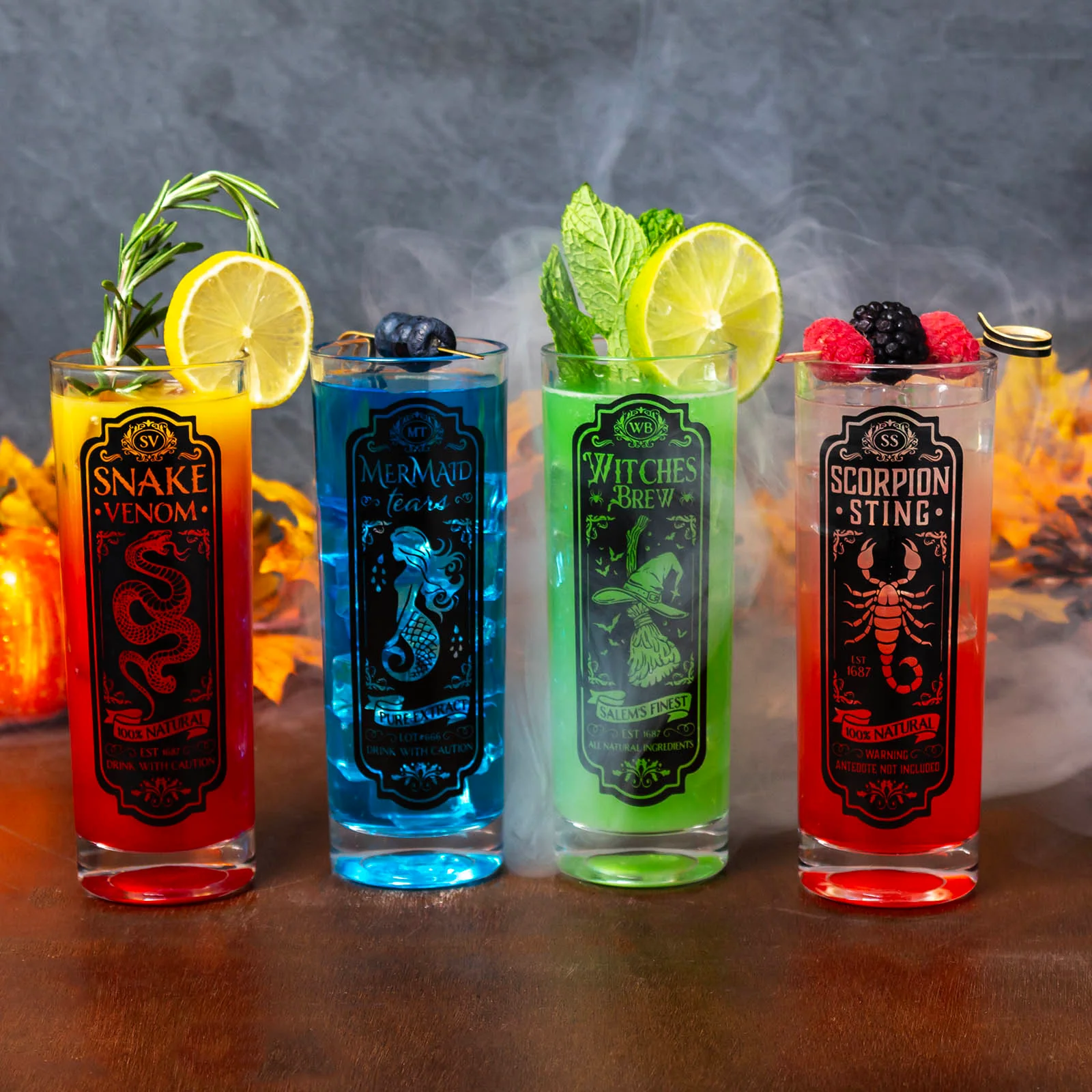 Halloween Themed Apothecary Glasses - 9.5 Ounce BarConic Highball - Image 2