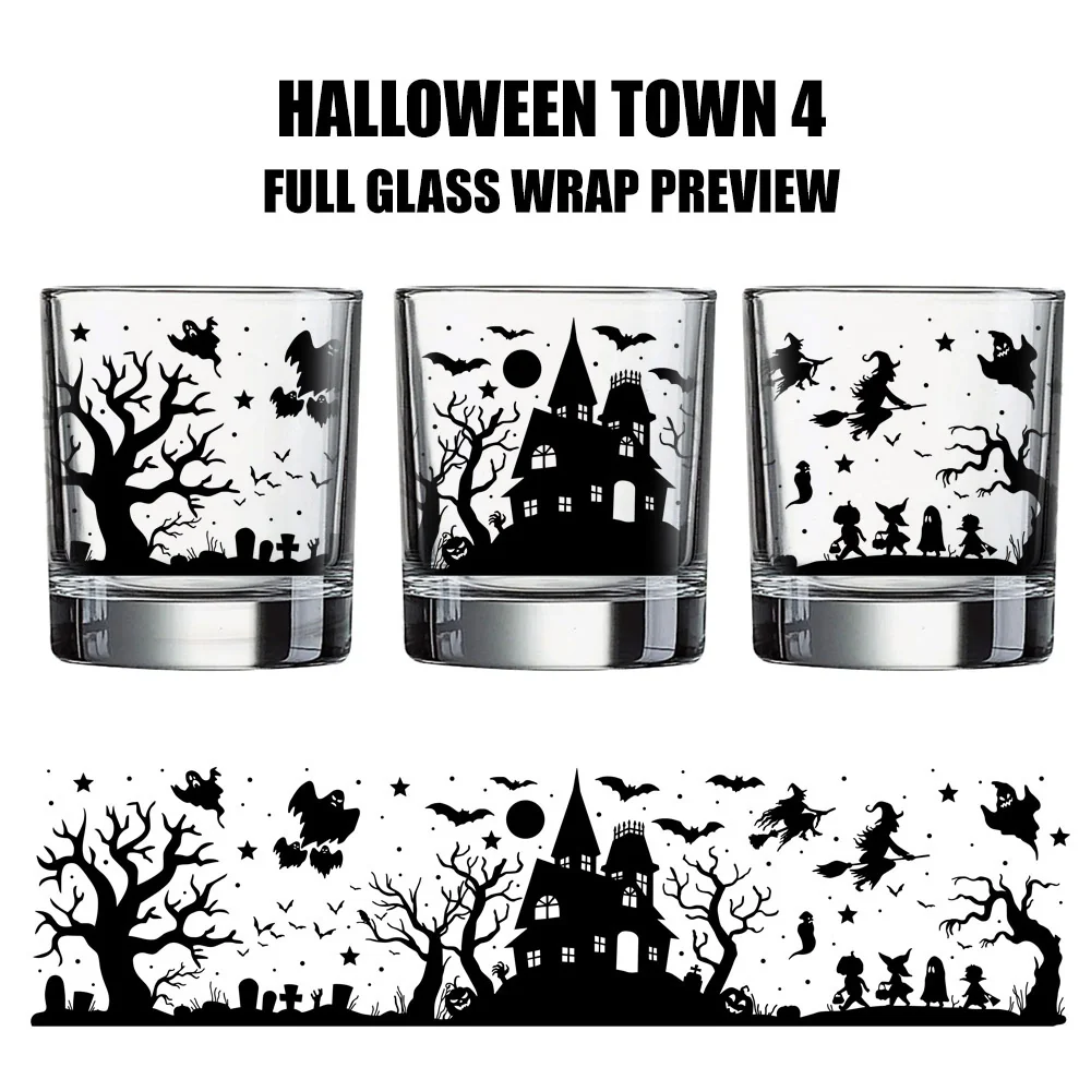 Halloween Town Theme Whiskey / Cocktail Glasses - Image 7