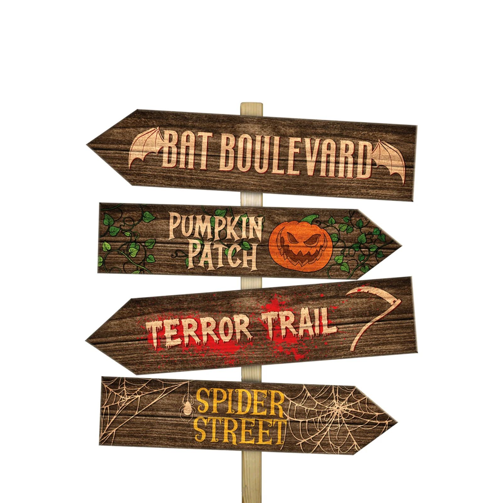 Halloween Wood Arrow Signs - 6 Designs Options