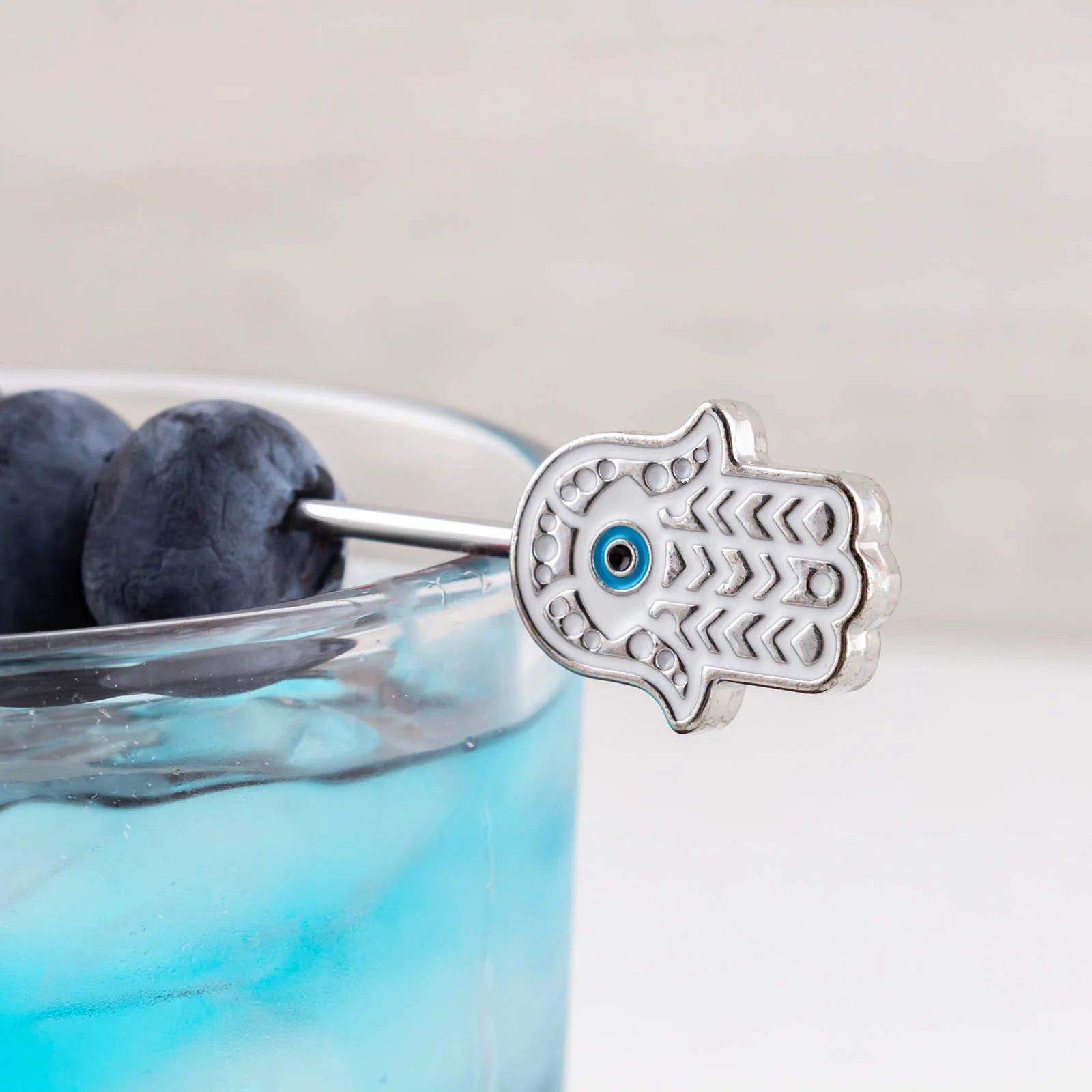Hamsa Hand Cocktail Pick - Set of 4 - BarConic® - Image 3