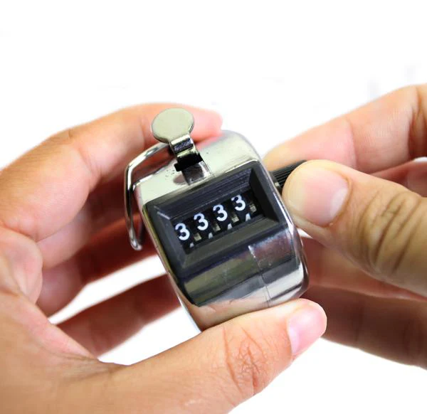 Hand Tally Counter - Chrome - Image 2