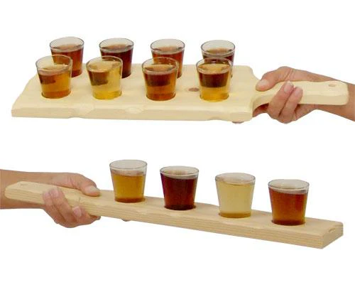 Handcrafted Wooden Shot Serving Boards