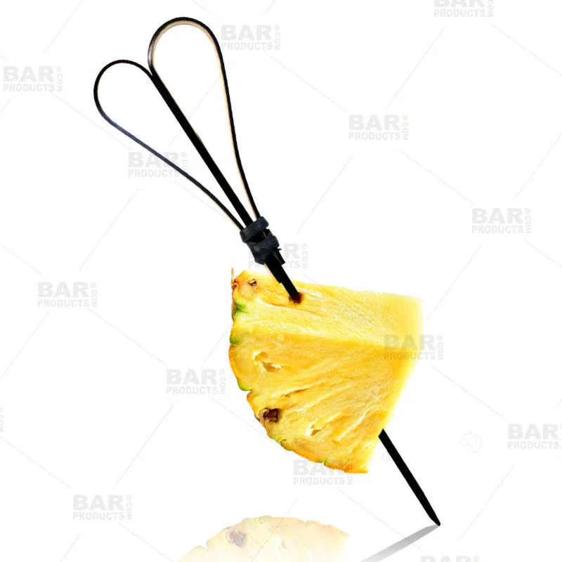 Heart Bamboo Cocktail Picks - Black - 100 Pack - Image 3