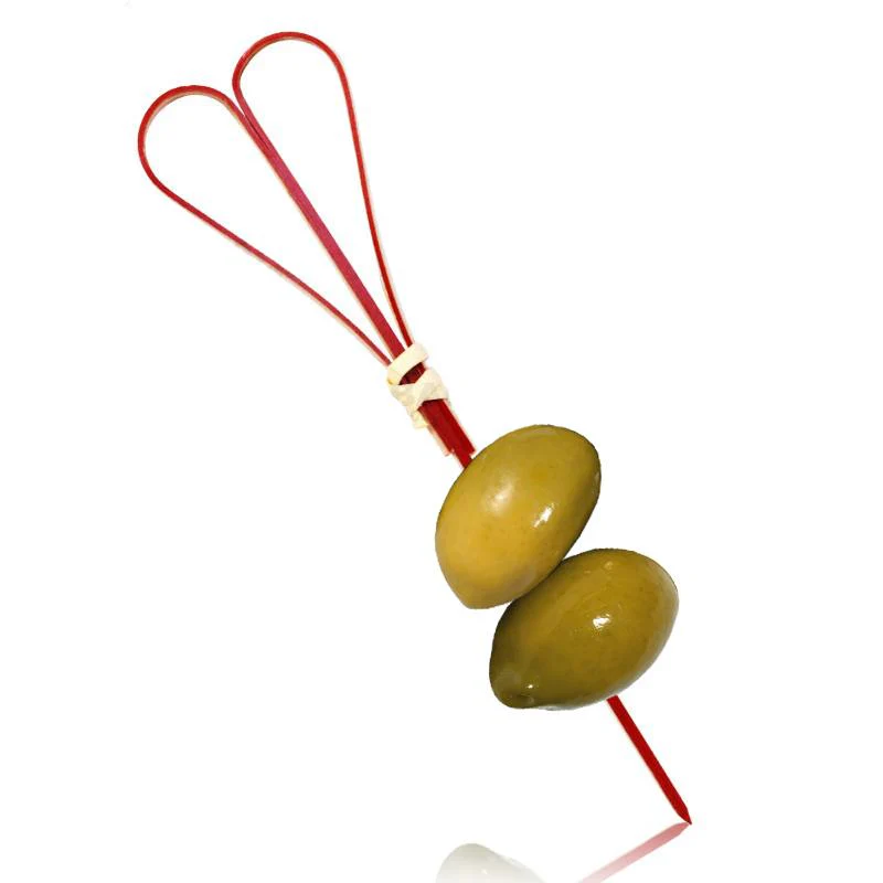 Heart Bamboo Cocktail Picks - Red - 100 pack - Image 3