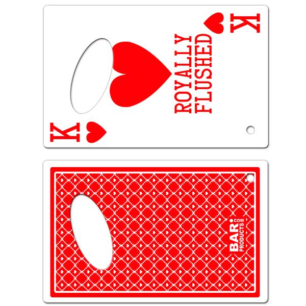 Hearts Royally Flushed Credit Card Bottle Openers - Image 3