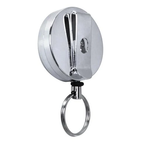 Heavy Duty Chrome Retractable Reel With Belt Clip - Image 3