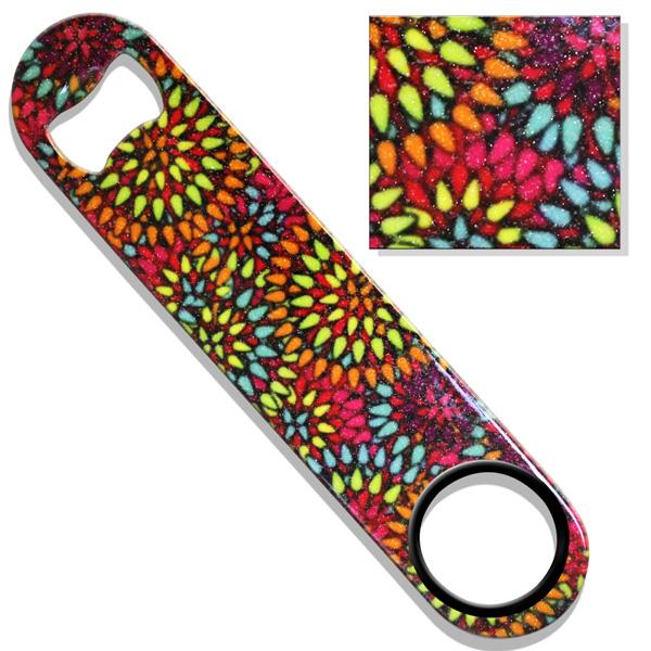 Hippie Flowers Glitter Kolorcoat™ Speed Bottle Opener - Image 2