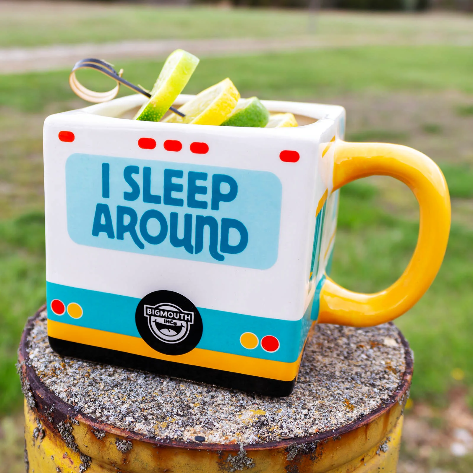 "I Sleep Around" RV Tiki Mug - Image 3