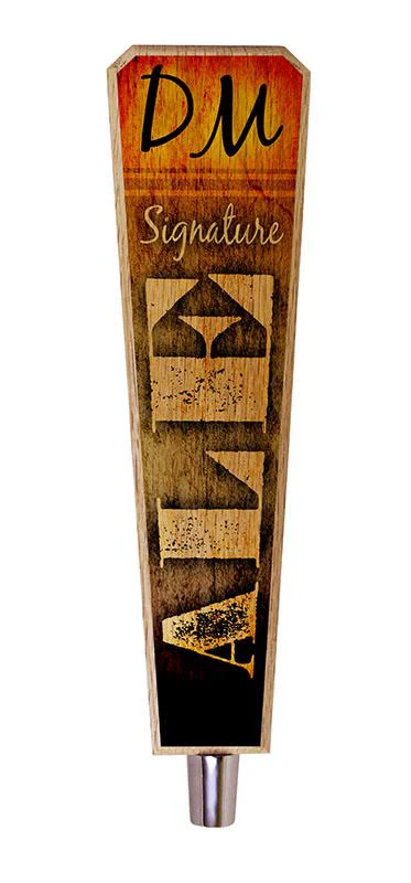 Initial ALE Design - Oak Wood Beer Tap Handles - Flared Shape - Image 5