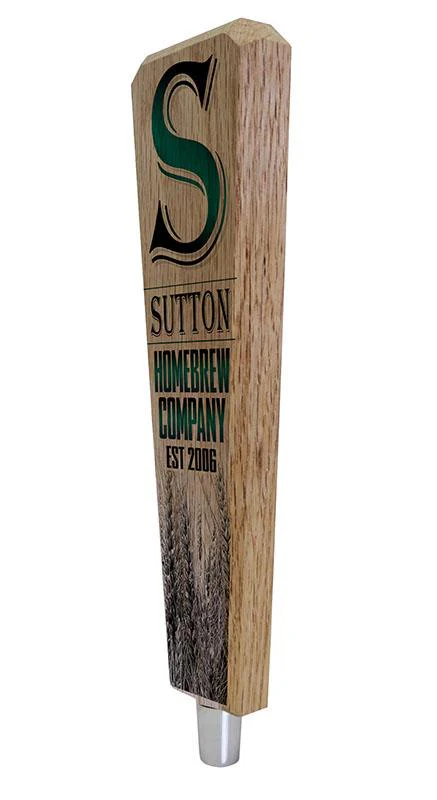 Initial Homebrew Company - Oak Wood Beer Tap Handles - Flared Shape - Image 5