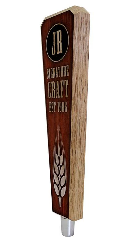 Initial Signature Craft - Oak Wood Beer Tap Handles - Flared Shape - Image 6
