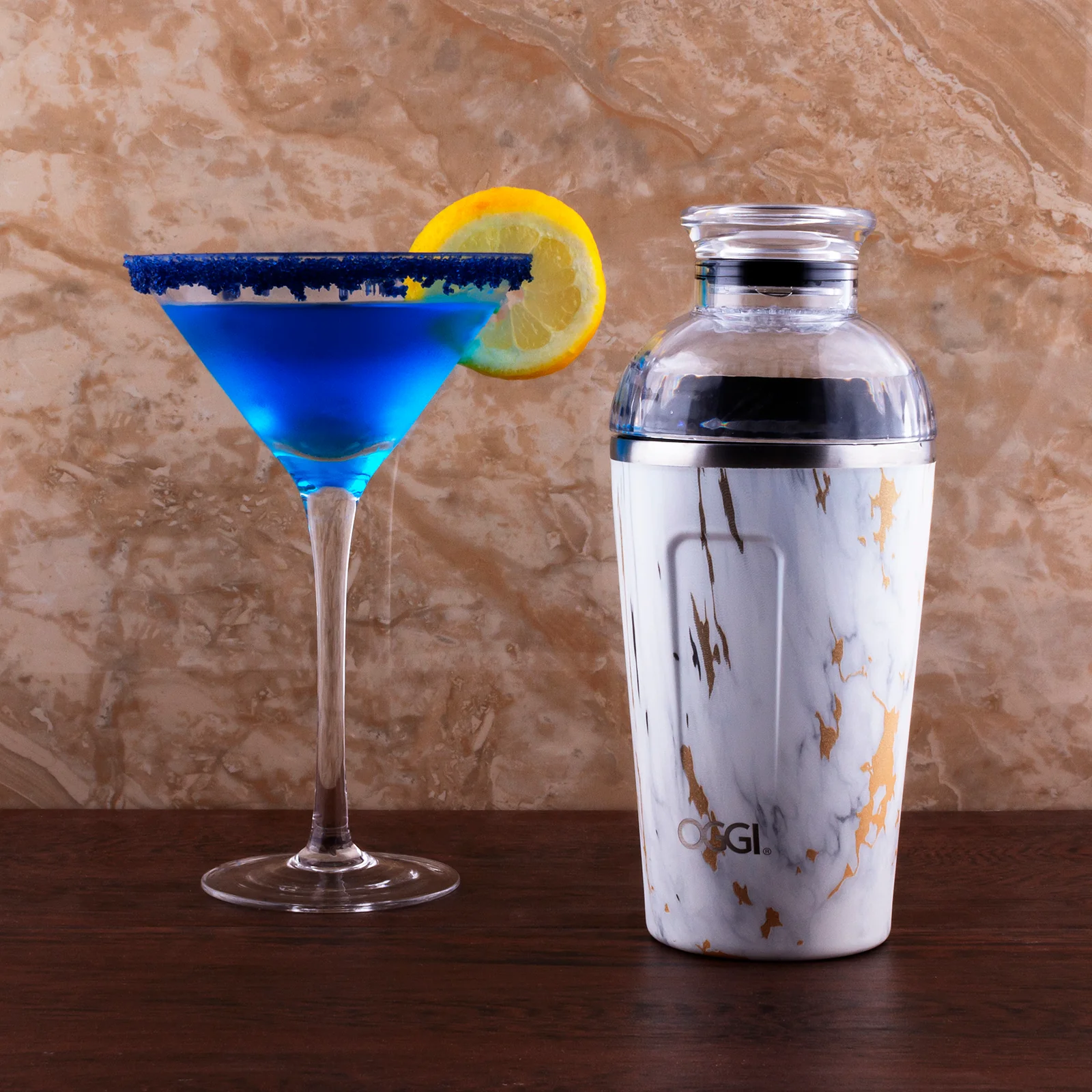 Insulated Cocktail Shaker - Marble - 17 ounce - Image 3