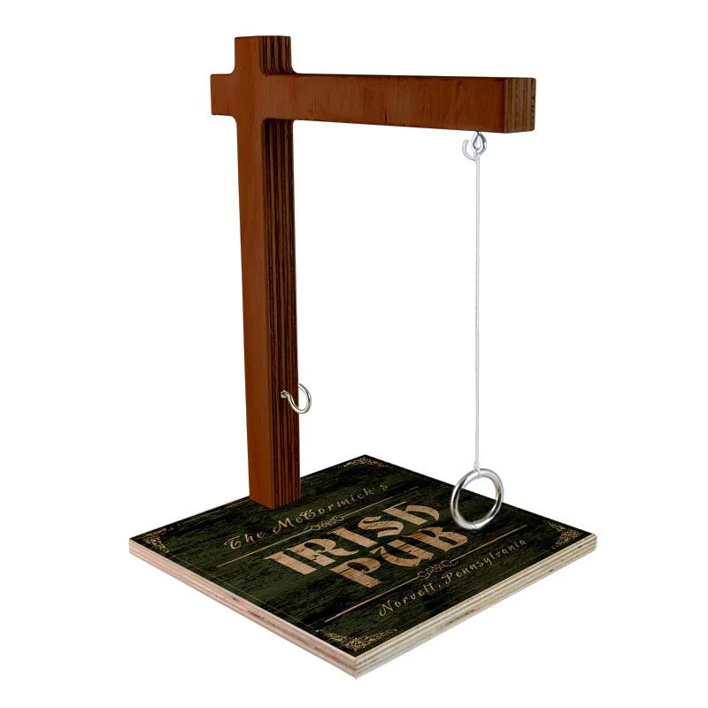 CUSTOMIZABLE Large Tabletop Ring Toss Game - Irish Pub - Image 3