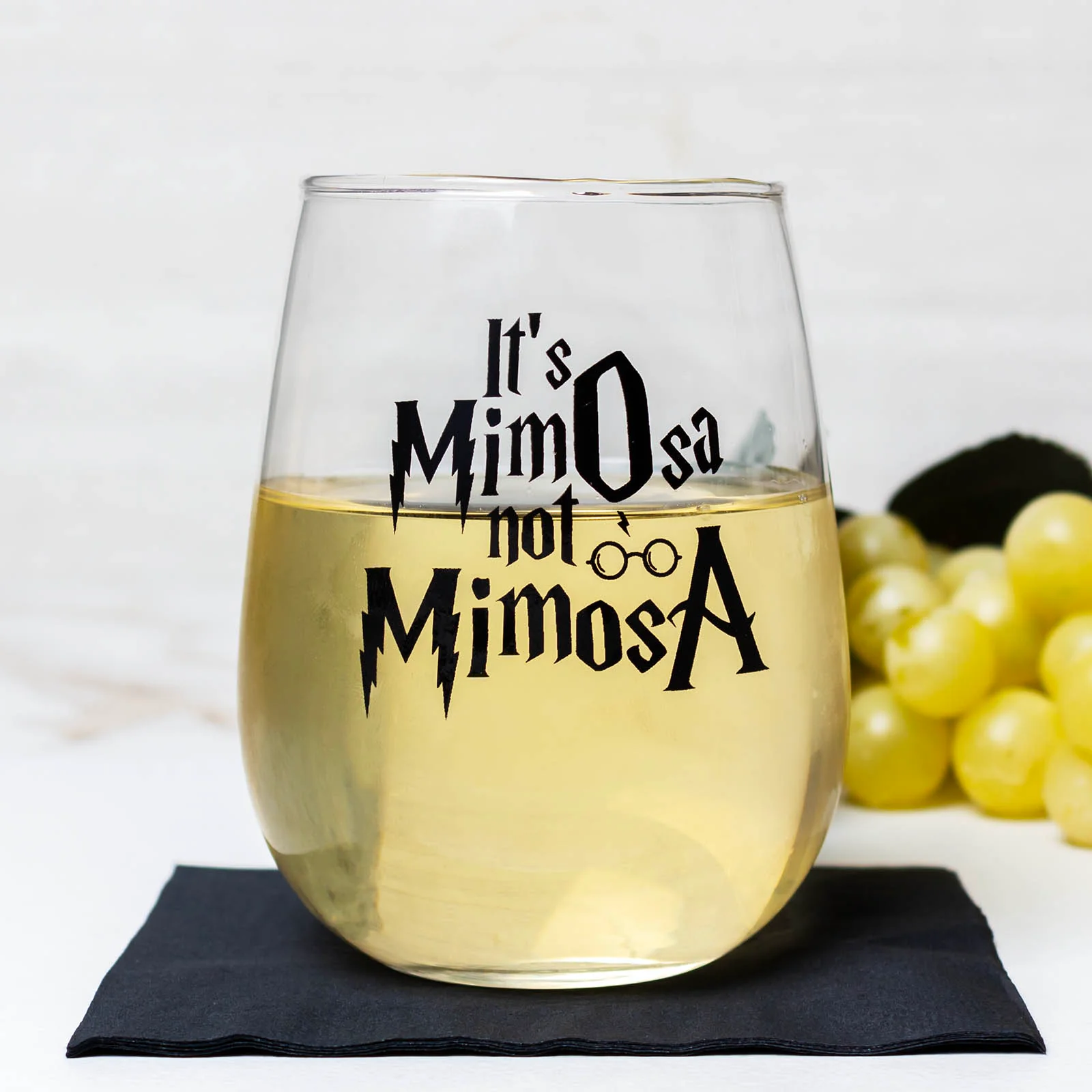 Stemless Wine Glass "It's Mimosa" - Image 2