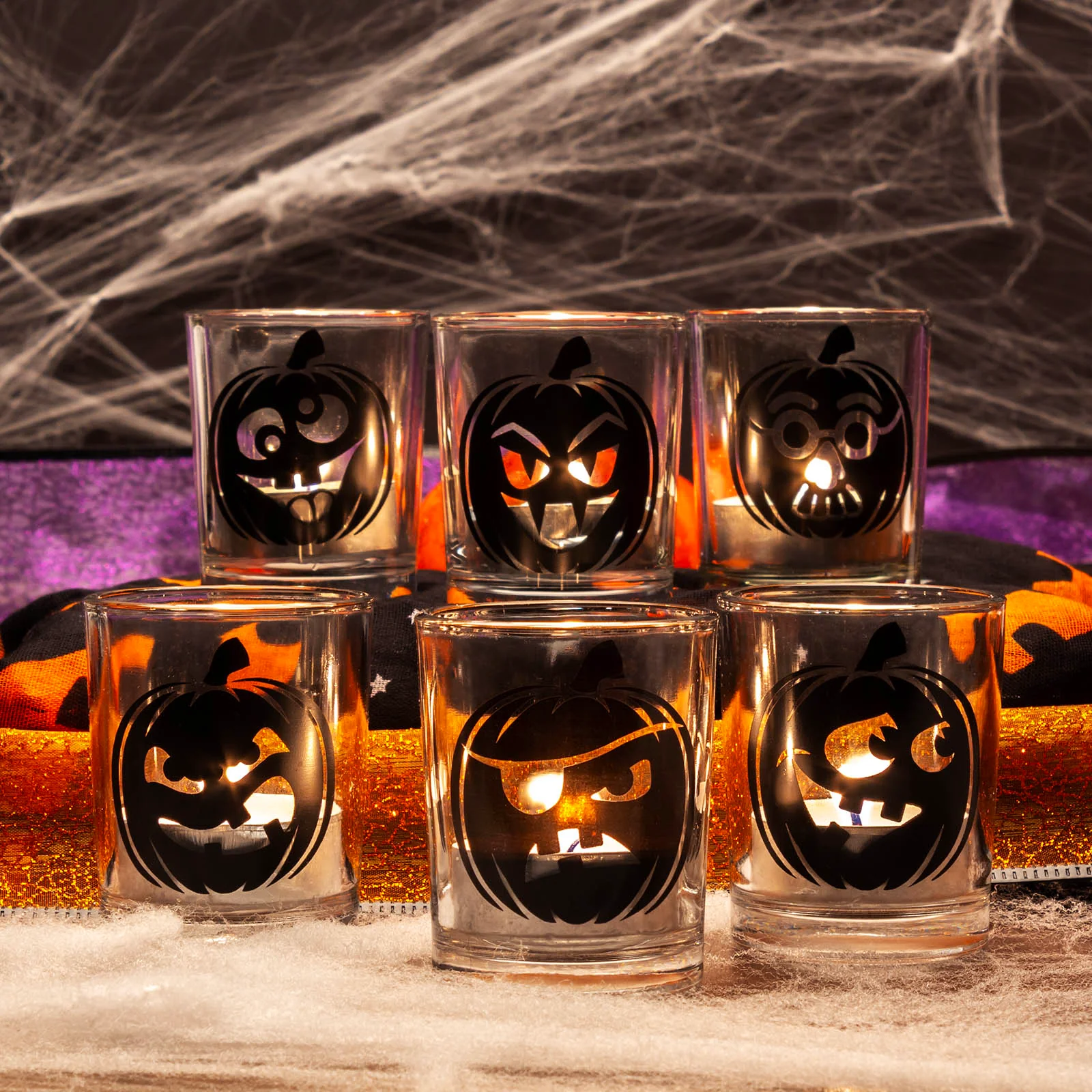 Jack O'Lantern Votive/Shot Glass - 2.5 Ounce - Image 3